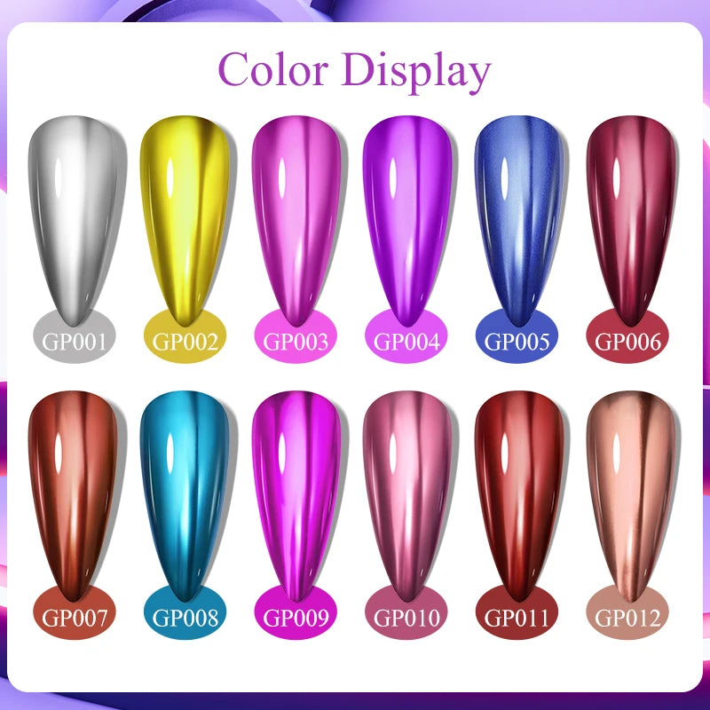 8ml Metallic Nail Polish Mirror Effect