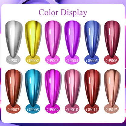 8ml Metallic Nail Polish Mirror Effect