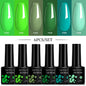 LILYCUTE 6Pcs/Set 7ML Gel DIY Nail Polish
