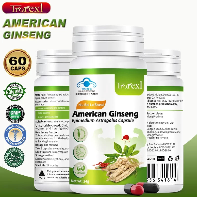 Health Supplement With Astragalus Epimedium Ginseng Extract