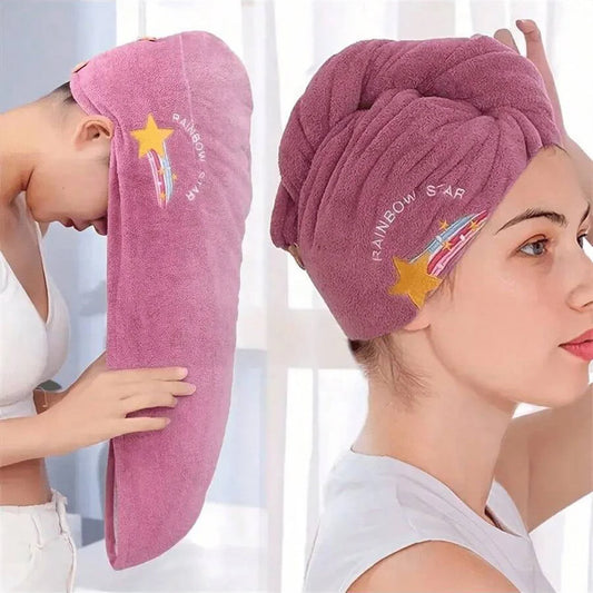 Embroidery Style Hair Drying Cap