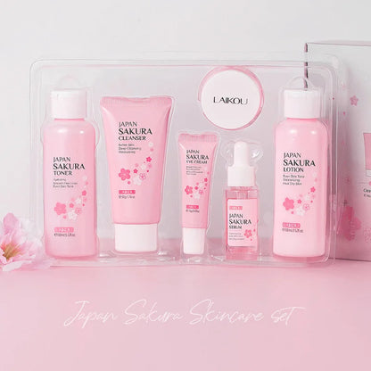 Laikou 6pcs/set Sakura Skin Care Set