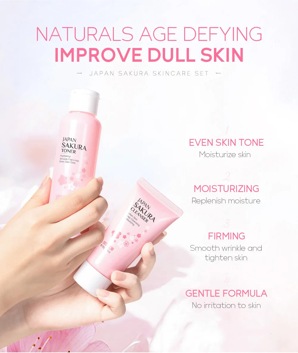 Laikou 6pcs/set Sakura Skin Care Set