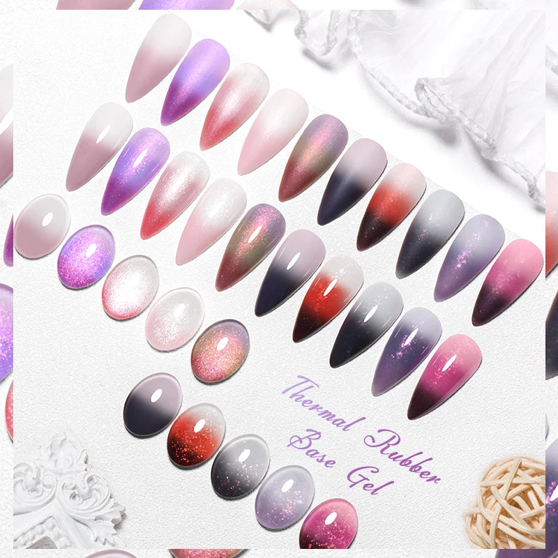 Changing AurorasThermal Rubber Base Gel Nail Polish