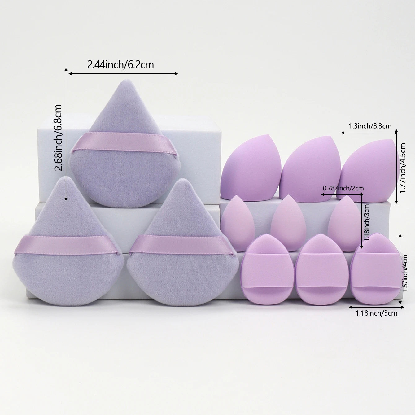 12-Piece All-Purpose Makeup Sponge Set.