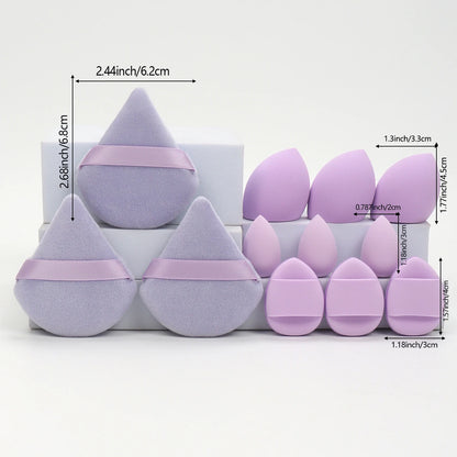 12-Piece All-Purpose Makeup Sponge Set.
