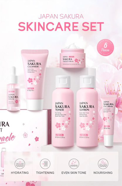Laikou 6pcs/set Sakura Skin Care Set