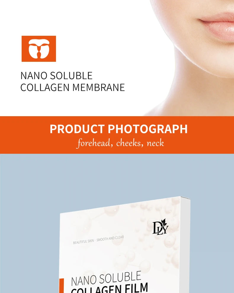 Nano Hydrolyzed Collagen Protein Film Mask Skin Care Product