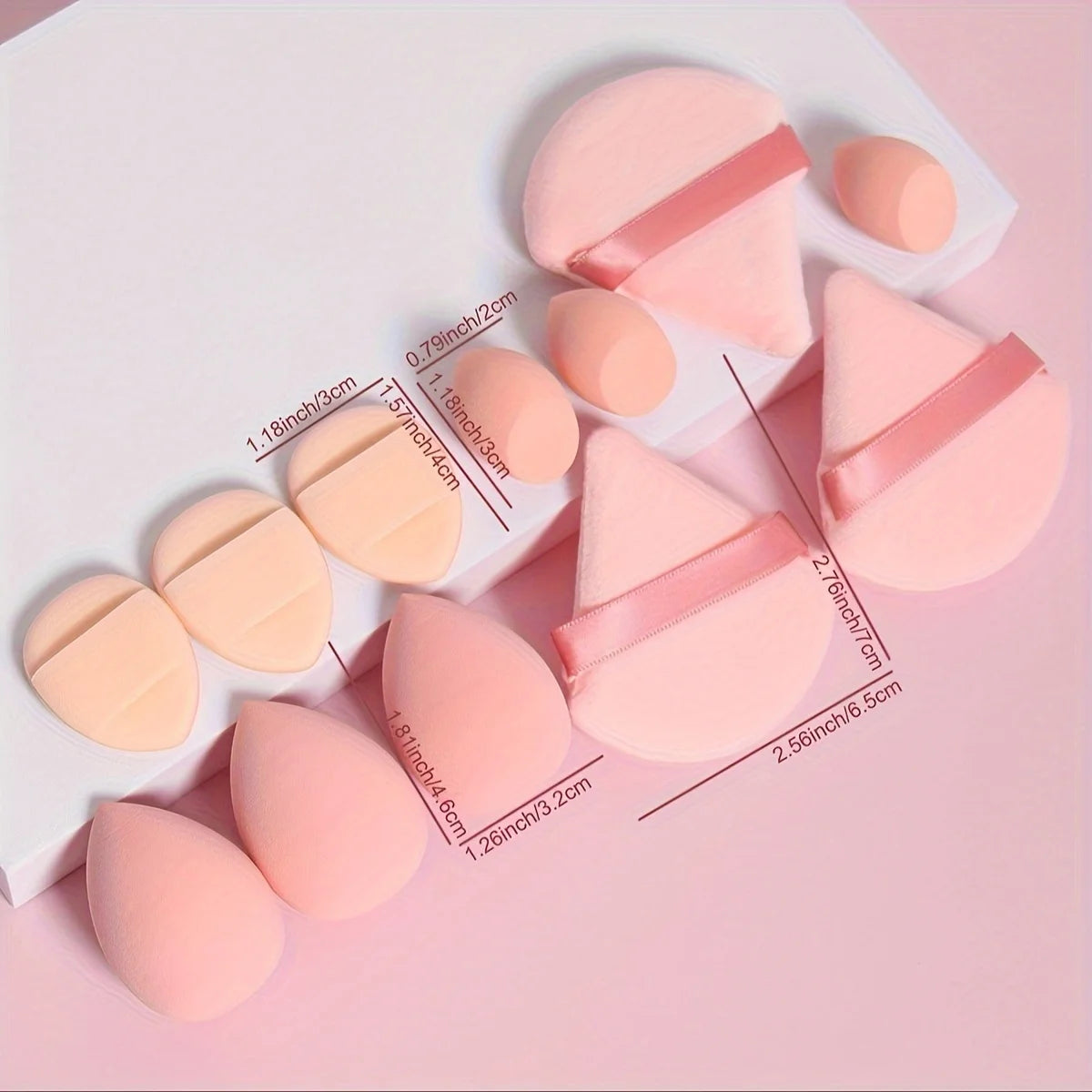 12-Piece All-Purpose Makeup Sponge Set.