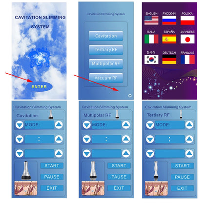 40K Cavitation Machine 4-1 Ultrasonic RF Body Shaping device