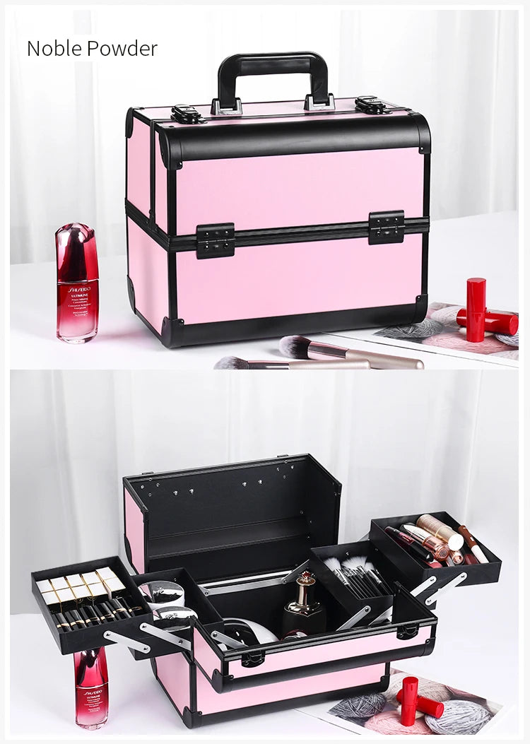 Makeup Train Case Aluminum Alloy