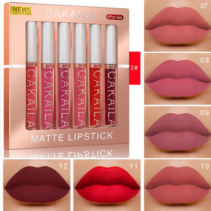 CAKAILA 6-Color Lip Gloss Lipstick Set