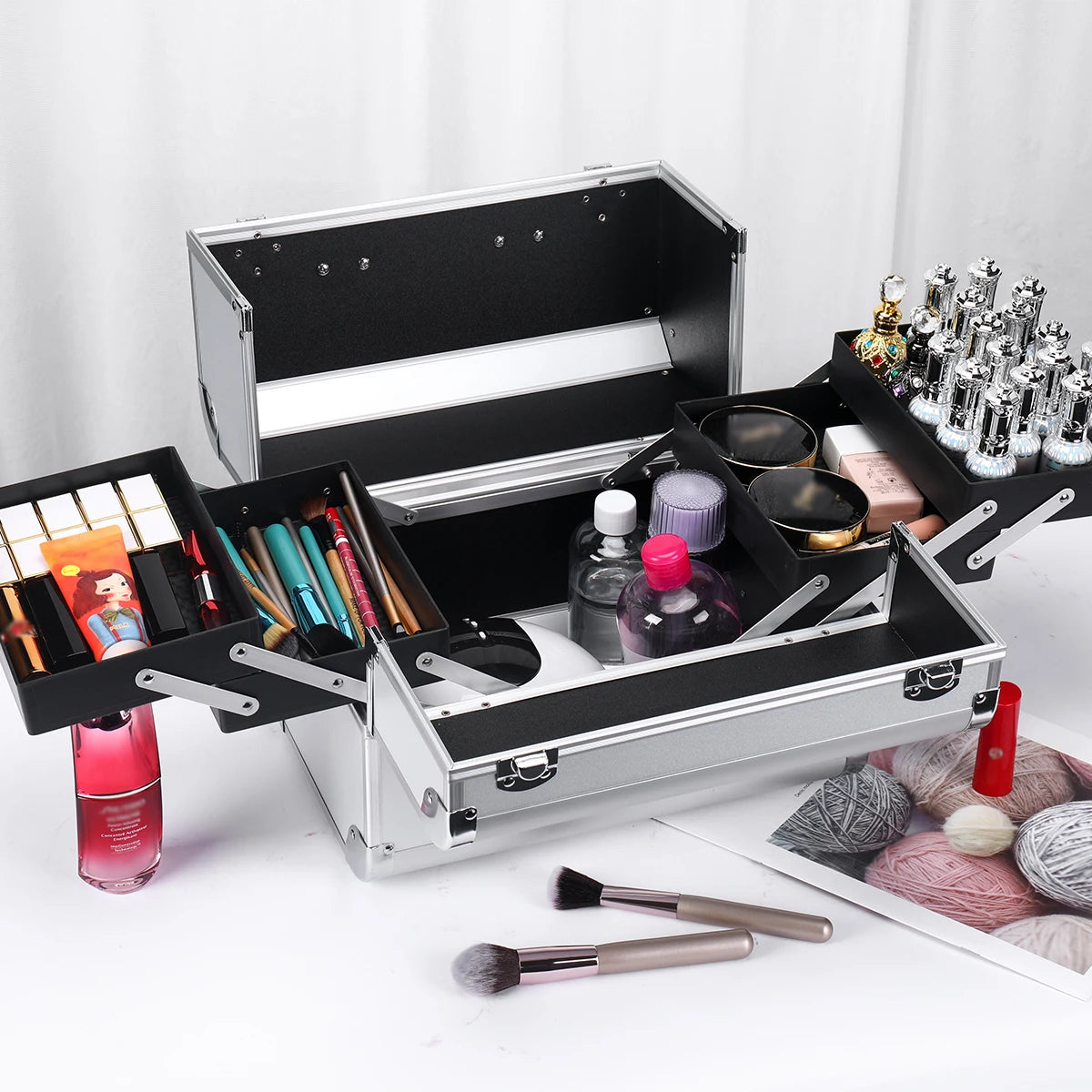 Makeup Train Case Aluminum Alloy