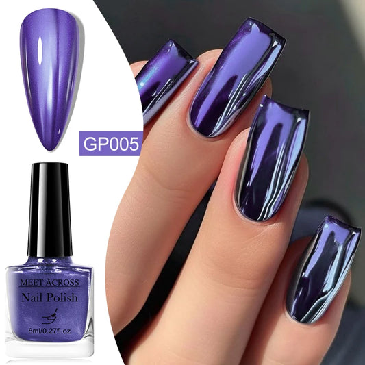 8ml Metallic Nail Polish Mirror Effect