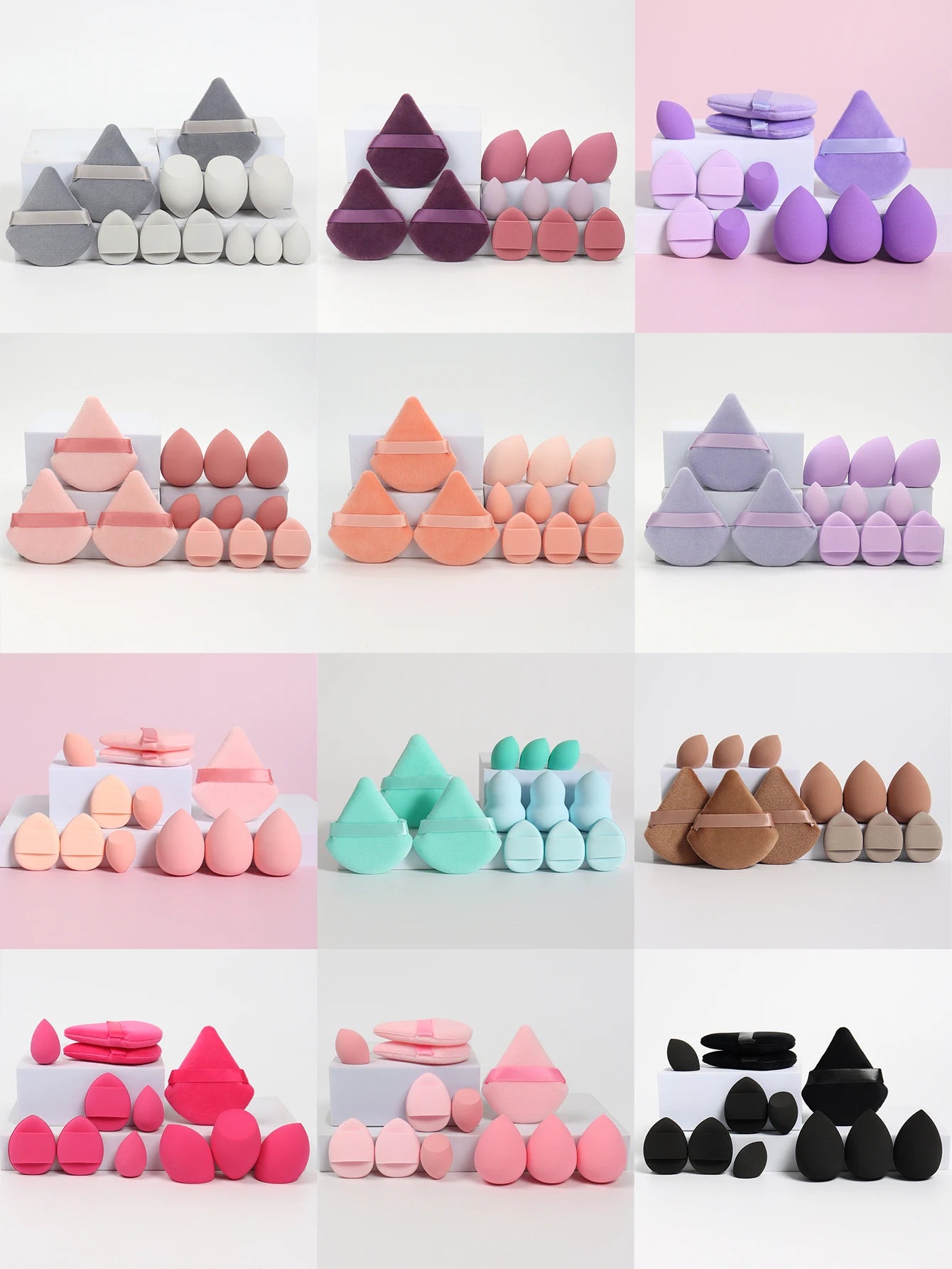 12-Piece All-Purpose Makeup Sponge Set.