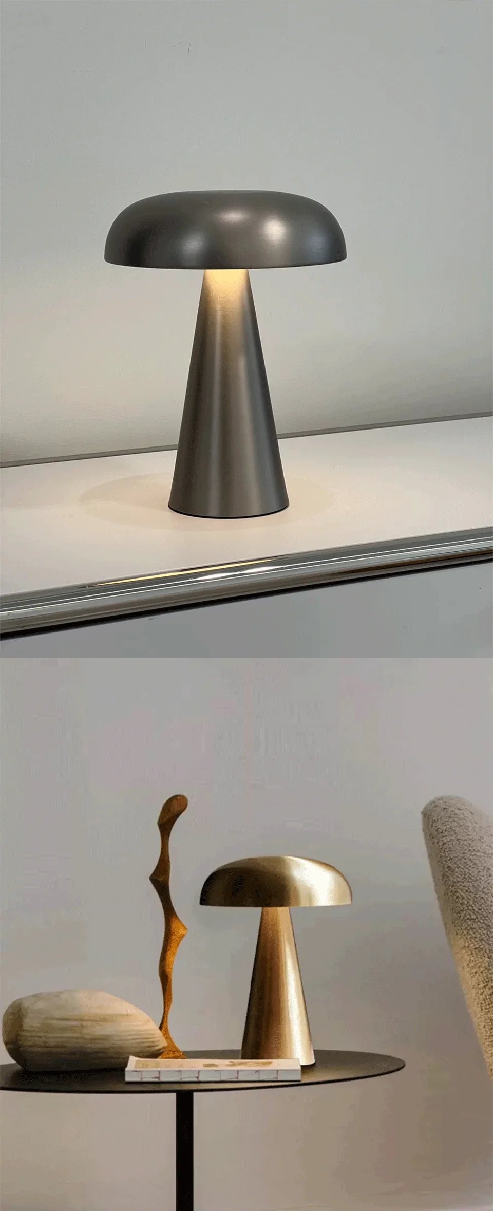 LED Table Lamp Retro Mushroom  Touch Sensor