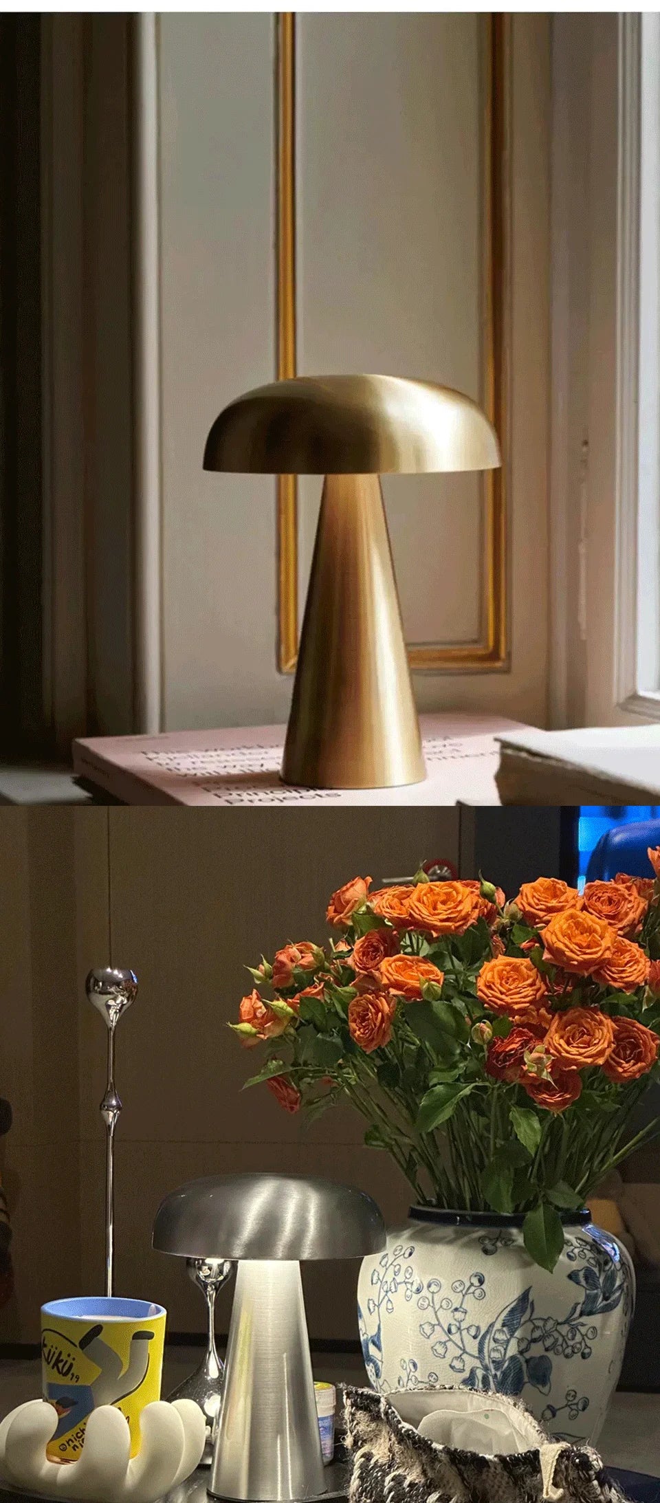 LED Table Lamp Retro Mushroom  Touch Sensor