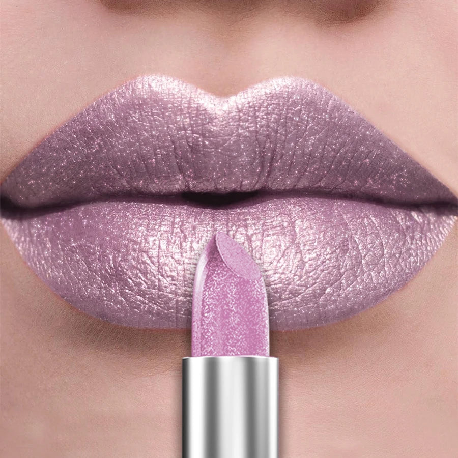 21 Colors Bold & Intense Glitter Shiny Metallic Lipstick