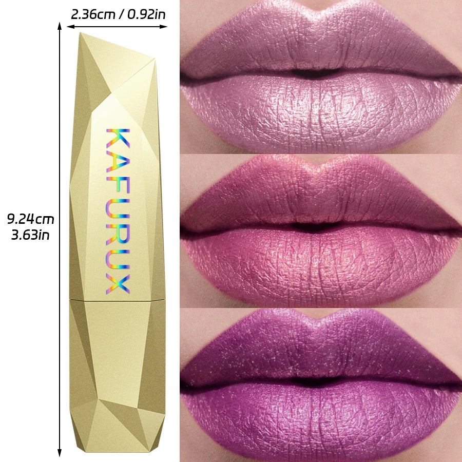 21 Colors Bold & Intense Glitter Shiny Metallic Lipstick