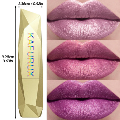 21 Colors Bold & Intense Glitter Shiny Metallic Lipstick
