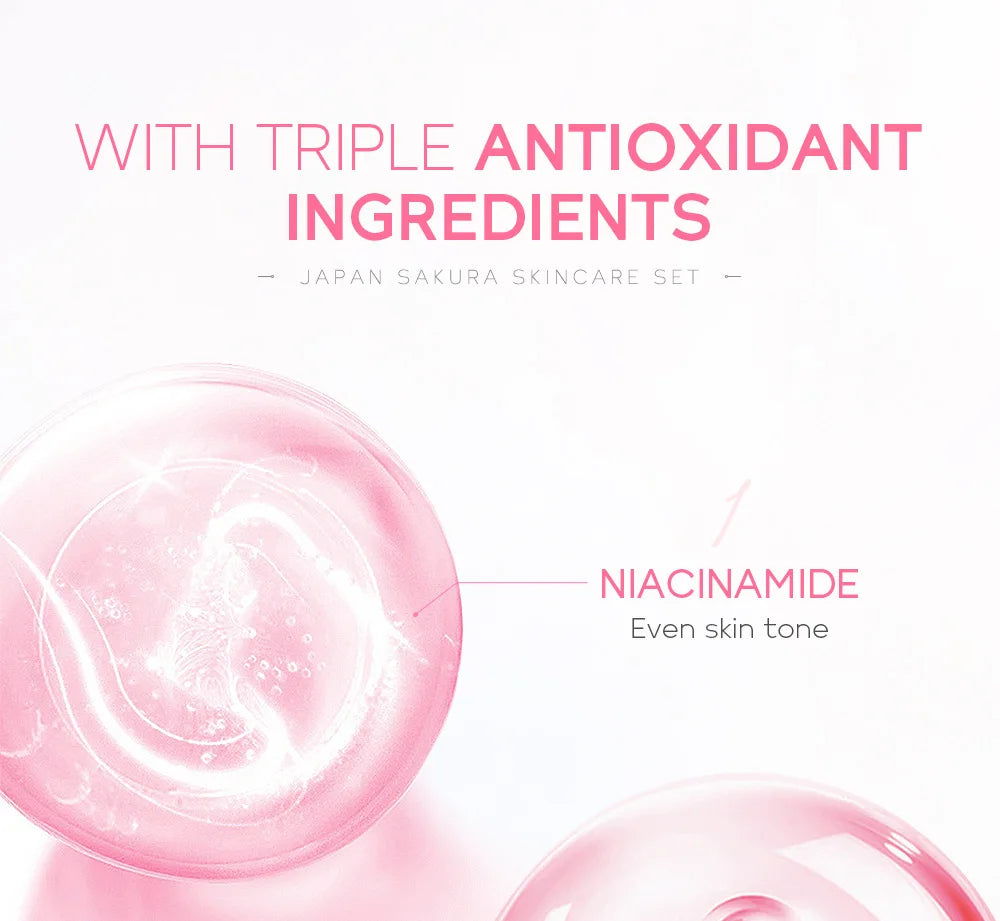 Laikou 6pcs/set Sakura Skin Care Set