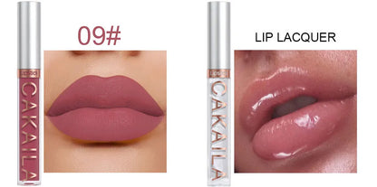 CAKAILA 10pcs/set Nude Lip Gloss