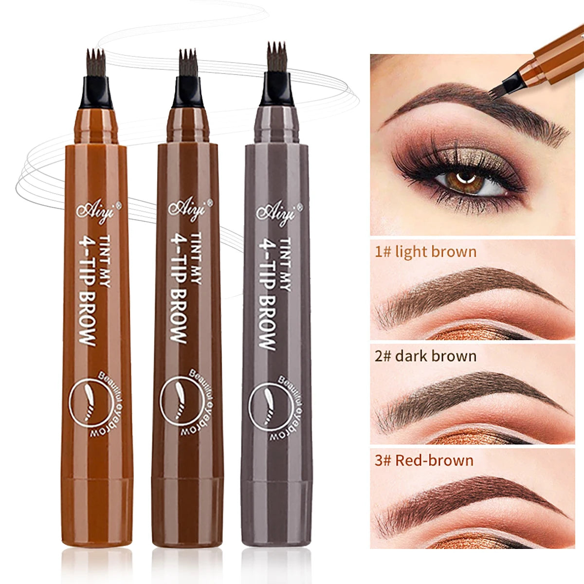 Four-pronged eyebrow pencil,
