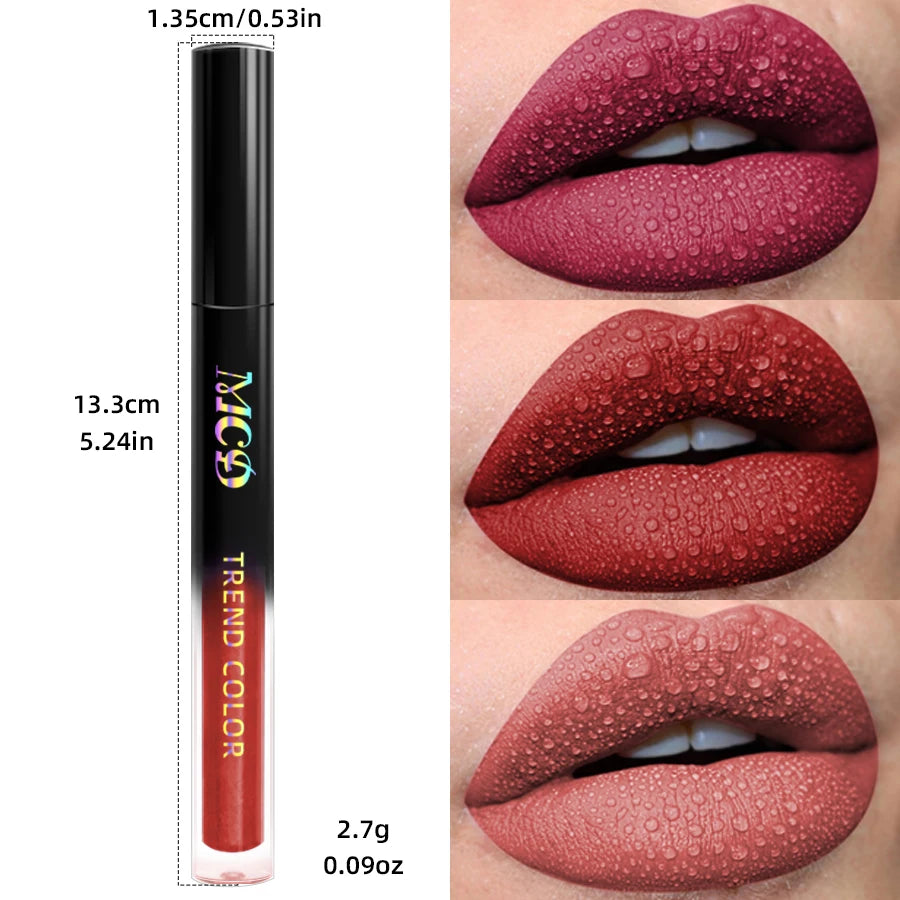 19 colors Matte Velvet Lip Gloss
