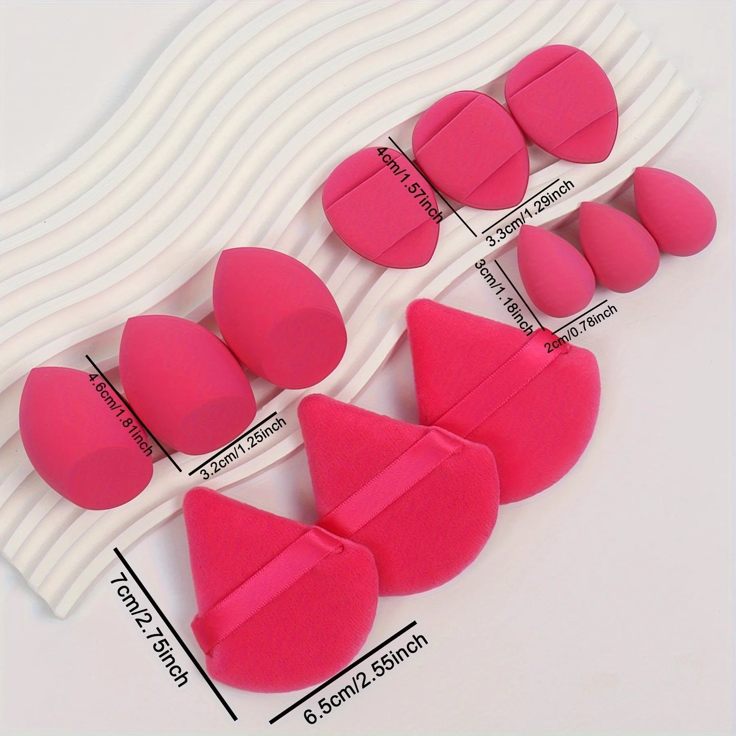 12-Piece All-Purpose Makeup Sponge Set.