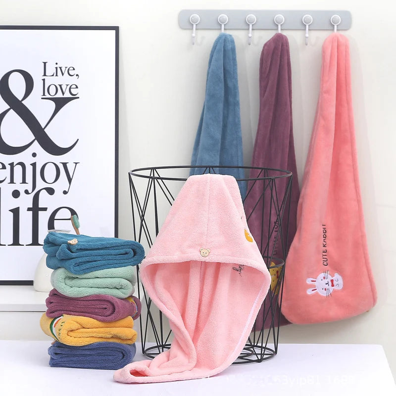 Embroidery Style Hair Drying Cap