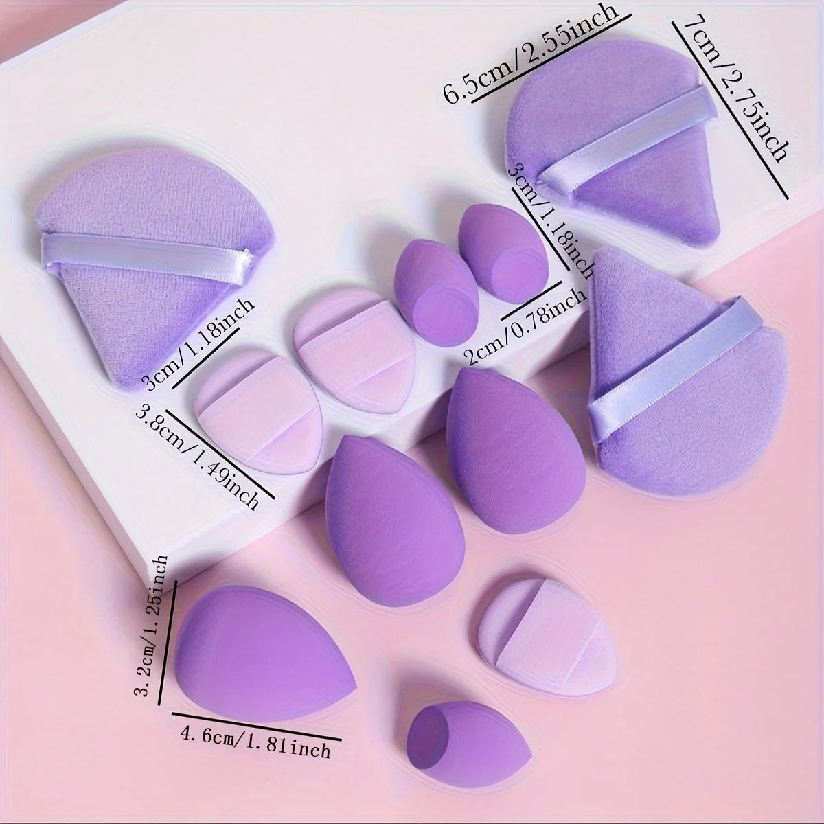 12-Piece All-Purpose Makeup Sponge Set.