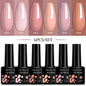LILYCUTE 6Pcs/Set 7ML Gel DIY Nail Polish