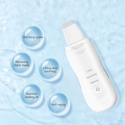 Ultrasonic Facial Scrubber – Deep Cleansing & Skin Smoothing Tool